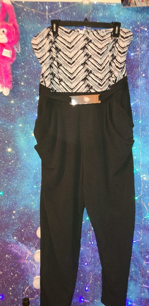 Plus Size Strapless Jumpsuit